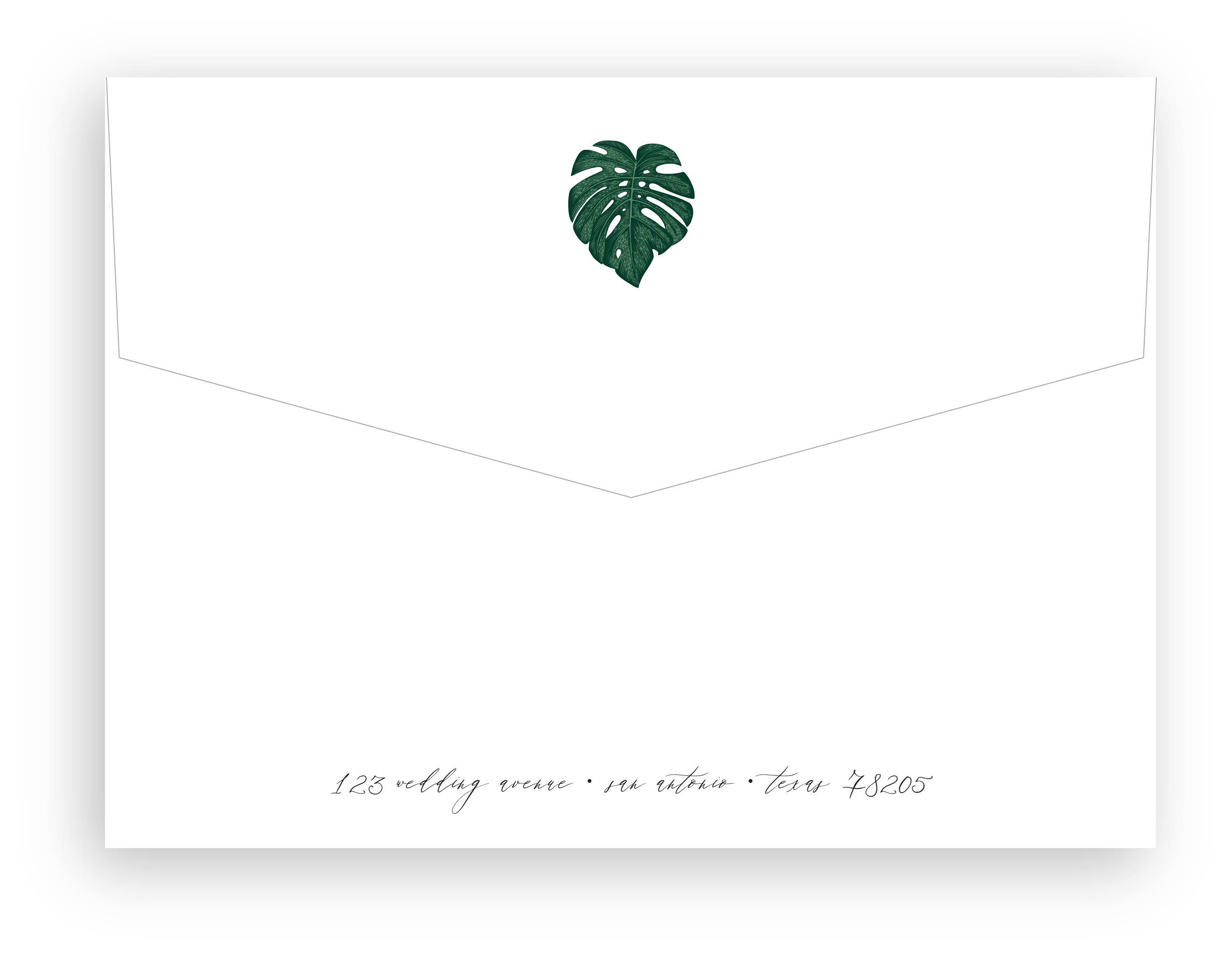 Greenery Tropical Outer Envelope