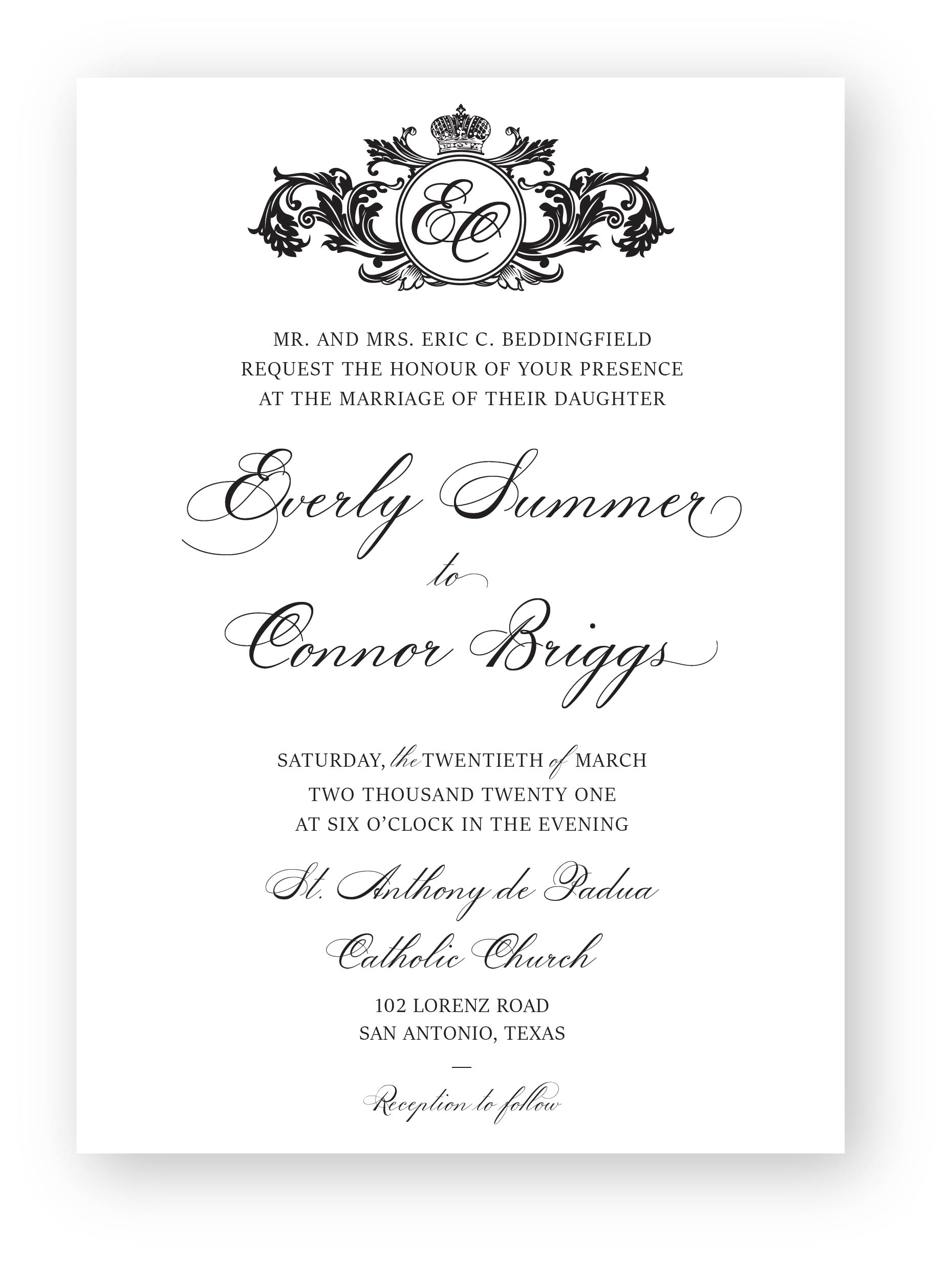 Everly Wedding Invitation