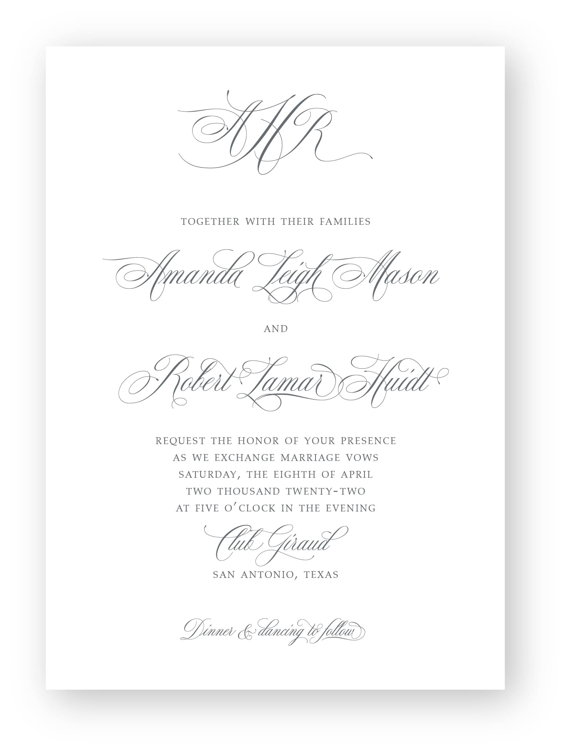 Amanda Wedding Invitation